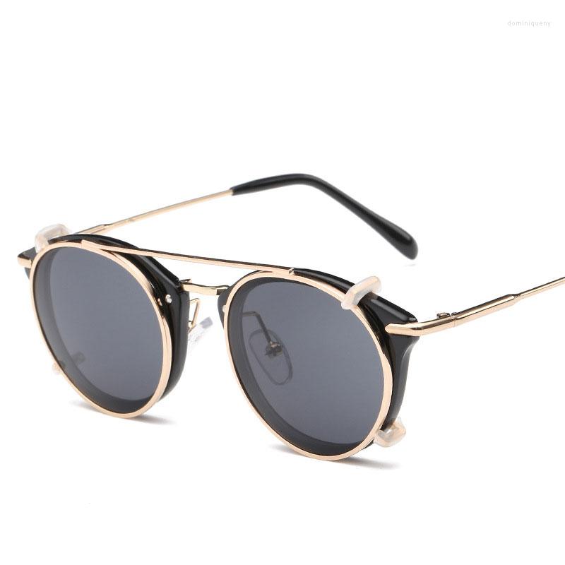 Sunglasses Fashion SteamPunk Style Lens Removable Cool Clip On Vintage Brand Design Sun Glasses
Sunglasses Fashion SteamPunk Style Lens Removable Cool Clip On Vintage Brand Design Sun Glasses