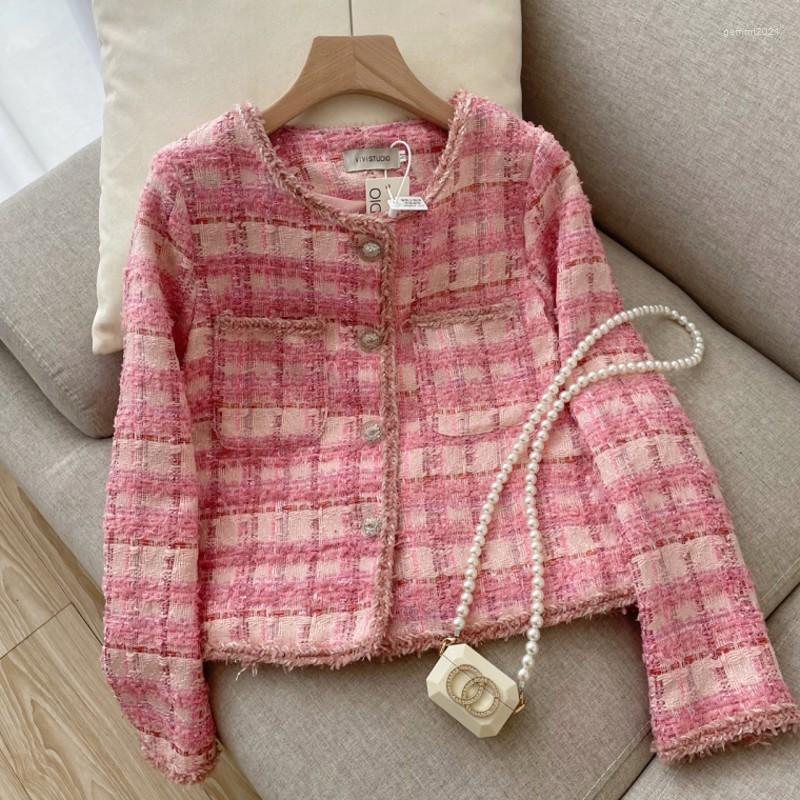 Women' Jackets Runway Fall Winter Simple Pink Chic Luxury Woolen Tweed Jacket Women Clothes Sweet Coats Top Female Outerwear Casacos
Women' Jackets Runway Fall Winter Simple Pink Chic Luxury Woolen Tweed Jacket Women Clothes Sweet Coats Top Female Outerwear Casacos
