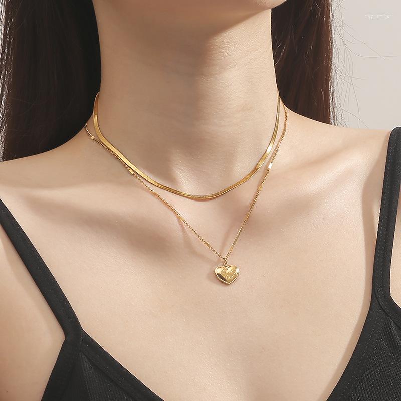 Choker Love You Necklace Women's Titanium Steel Ornaments Double Layer Stainless Clavicle Chain 2023 Mother's Day Gift
Choker Love You Necklace Women's Titanium Steel Ornaments Double Layer Stainless Clavicle Chain 2023 Mother's Day Gift