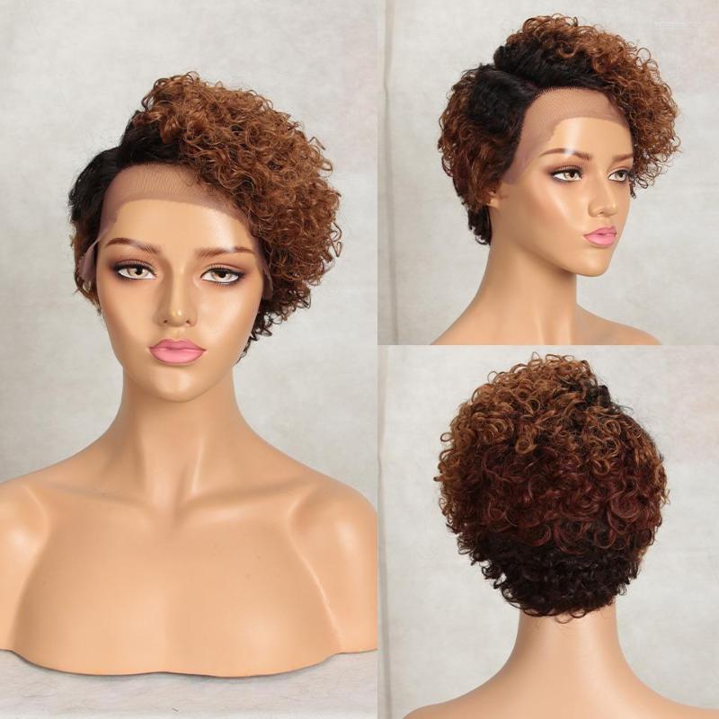 Pixie Cut Wig Short Curly Human Hair Wigs Wet And Wavy Lace Front Styleicon #2 #4 Natural Color, Picture shown
Pixie Cut Wig Short Curly Human Hair Wigs Wet And Wavy Lace Front Styleicon #2 #4 Natural Color, Picture shown