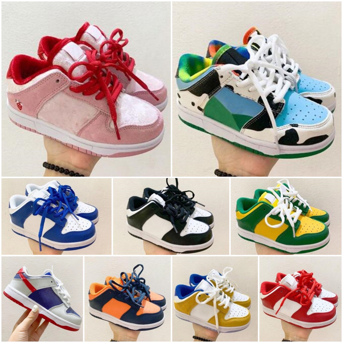 NK SB Dunks Low Retro"Triple Pink" running Shoes Athletic Outdoor Boys Girls Sneakers Children Walking Toddler Sports Trainers blue black yellow red size Eur 24-37, Colour 02
NK SB Dunks Low Retro"Triple Pink" running Shoes Athletic Outdoor Boys Girls Sneakers Children Walking Toddler Sports Trainers blue black yellow red size Eur 24-37, Colour 02