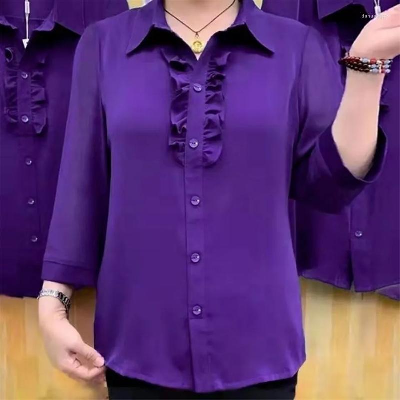 Women's Blouses Large Size 6XL Shirt Middle-Aged Elderly Mothers Ladies T-Shirts Spring Summer Coat Women Top Cropped Sleeve Blouse, Black
Women's Blouses Large Size 6XL Shirt Middle-Aged Elderly Mothers Ladies T-Shirts Spring Summer Coat Women Top Cropped Sleeve Blouse, Black