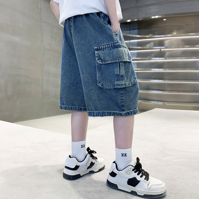 Jeans Jeans For Boy Solid Color Jeans Boy Summer Kid Jeans Casual Style Children Clothes 6 8 10 12 14 230413