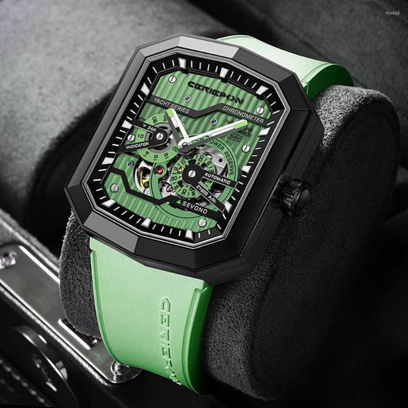 Wristwatches Luxury Automatic Watch CERIEPON Mechanical Men Fashion Rectangle Stainless Steel Luminous Clocks Top Brand 2023, C3
Wristwatches Luxury Automatic Watch CERIEPON Mechanical Men Fashion Rectangle Stainless Steel Luminous Clocks Top Brand 2023, C3