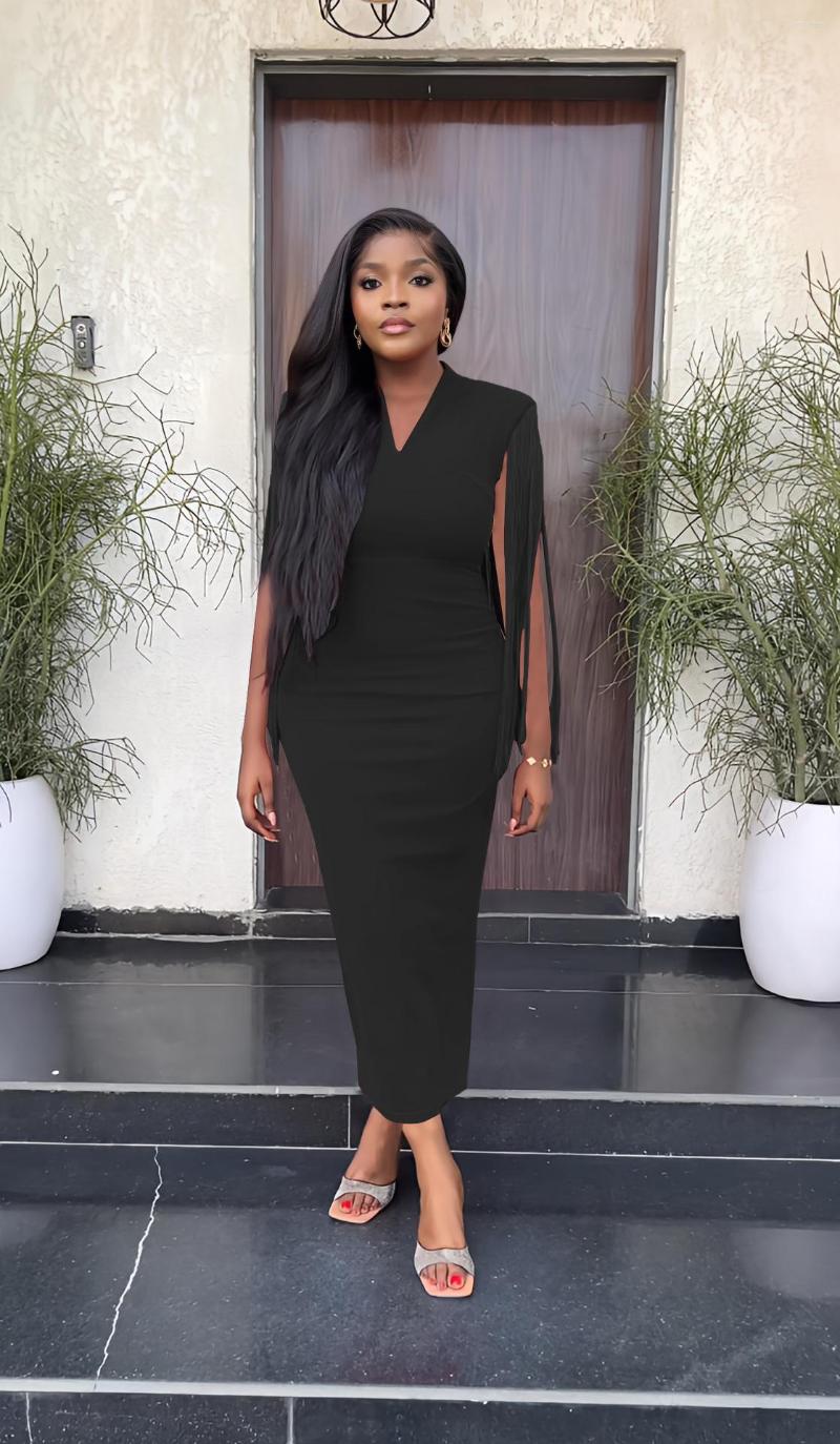 Casual Dresses 2023 Design Sense Socialite Style Tassel Shawl Elegant One-Step Slim Pencil Deep V Ankle Length Dress, Orange
Casual Dresses 2023 Design Sense Socialite Style Tassel Shawl Elegant One-Step Slim Pencil Deep V Ankle Length Dress, Orange