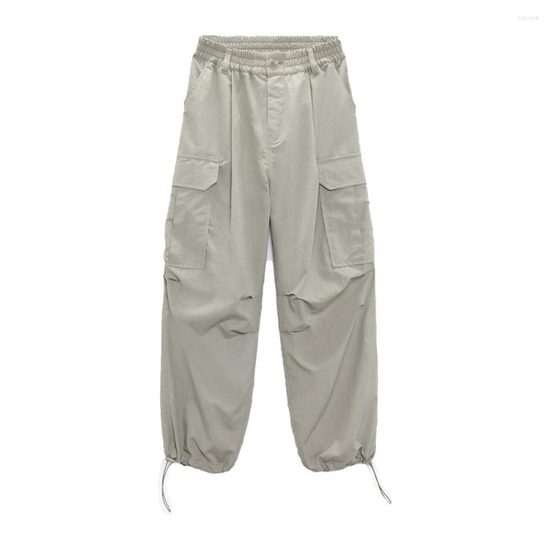 Women's Pants Zach AiIsa Spring Women's High-quality All-match Temperament Elastic Waist Nylon Texture Loose Pocket Casual Overalls, Light green
Women's Pants Zach AiIsa Spring Women's High-quality All-match Temperament Elastic Waist Nylon Texture Loose Pocket Casual Overalls, Light green