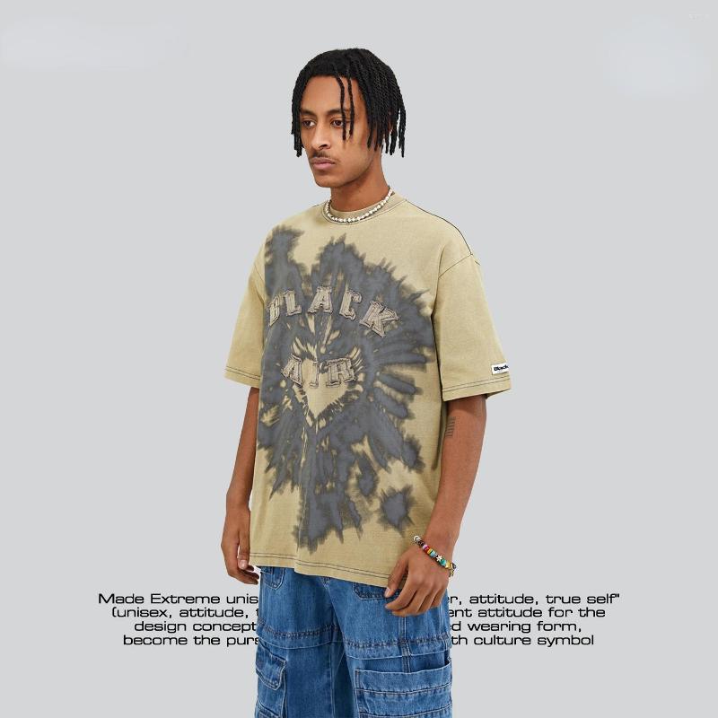 Men's T Shirts 2023 American Street Men's Letter Patch Tie-Dye Printed Leisure Washed-out Distressed Heavy Short-Sleeved T-shirt, Black
Men's T Shirts 2023 American Street Men's Letter Patch Tie-Dye Printed Leisure Washed-out Distressed Heavy Short-Sleeved T-shirt, Black