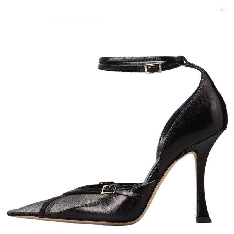 Sandals 2023 Sexy Spring And Summer Pointed Toe Stiletto Women's High Heels Mesh Hollow Ladies Fashion Buckle Shoes, Black
Sandals 2023 Sexy Spring And Summer Pointed Toe Stiletto Women's High Heels Mesh Hollow Ladies Fashion Buckle Shoes, Black