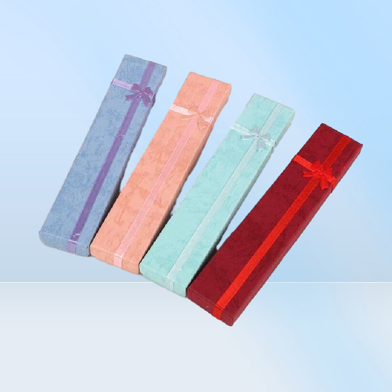 12pcslot Mix Colors Jewelry Necklace Boxes Packaging Display For Fashion Craft Gift 20x4x2cm BX8