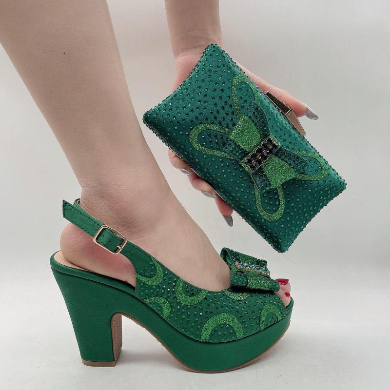 Dress Shoes Doershow Italian And Bag Sets For Evening Party With Stones Leather Handbags Match Bags!!SO1-3, Green
Dress Shoes Doershow Italian And Bag Sets For Evening Party With Stones Leather Handbags Match Bags!!SO1-3, Green