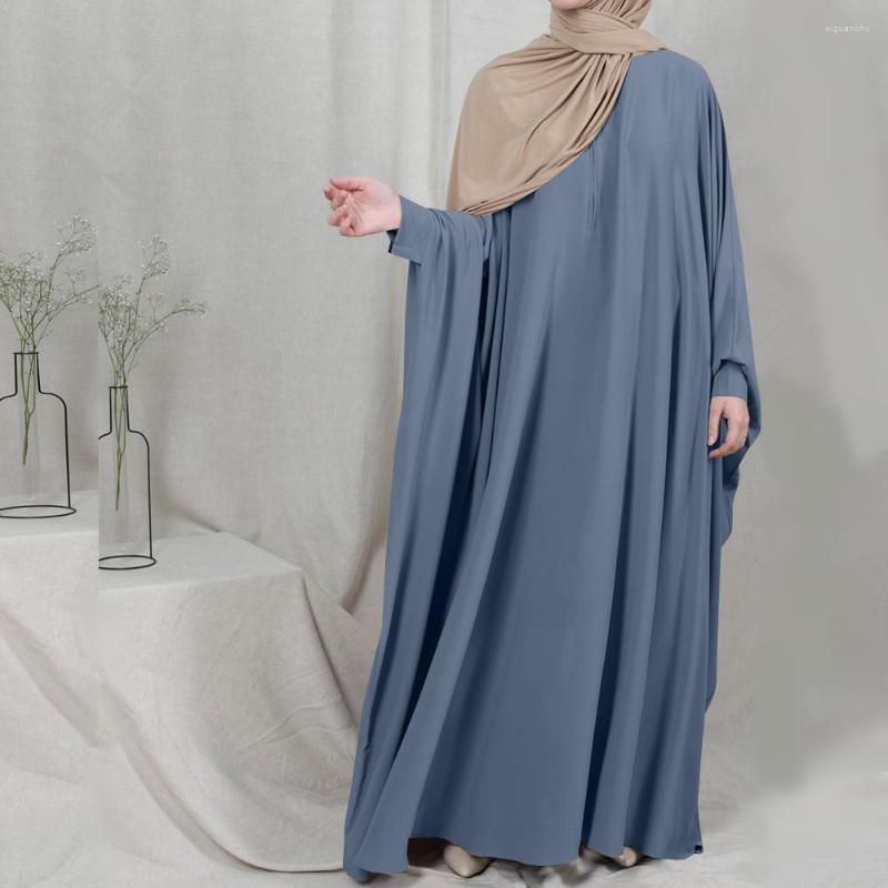 Ethnic Clothing Eid Ramadan Nida Abaya Dress Kaftant Muslim Women Modest Free Size Long Batwing Sleeve Hijab Robe Dresses Dubai Islamic
Ethnic Clothing Eid Ramadan Nida Abaya Dress Kaftant Muslim Women Modest Free Size Long Batwing Sleeve Hijab Robe Dresses Dubai Islamic