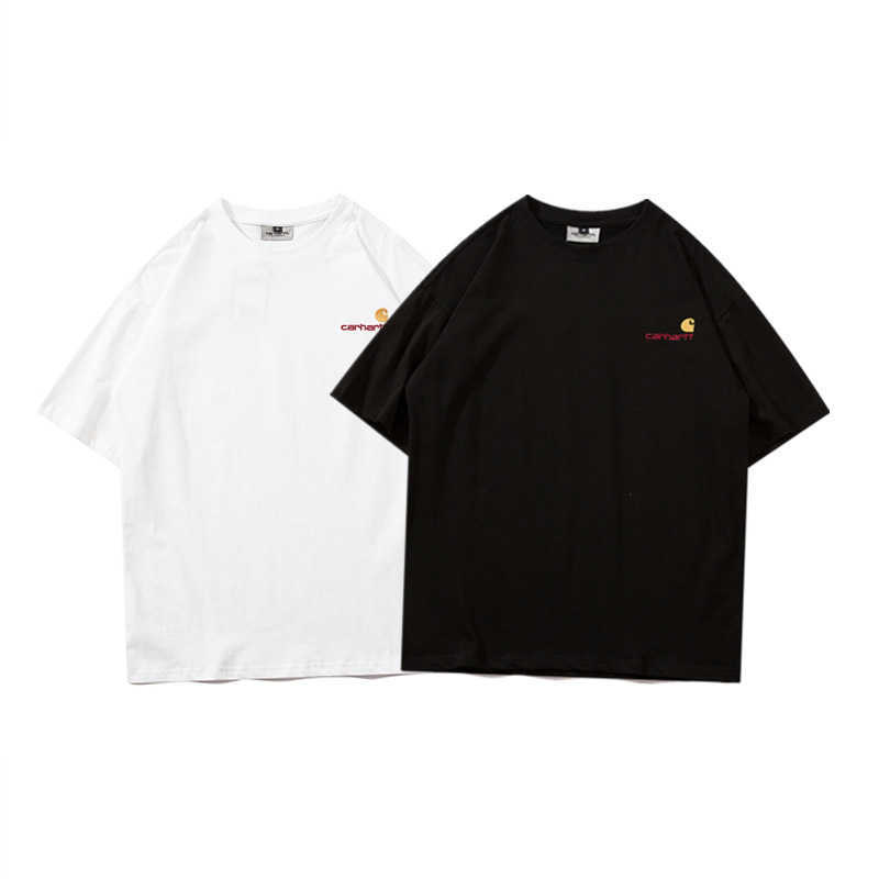 23 Men's and Women's Fashion t Shirt High Street Brand Carhart Lettering Gold Embroidery Loose Fitting Casual Round Neck Versatile Lovers Short Sleeved Trend, White
23 Men's and Women's Fashion t Shirt High Street Brand Carhart Lettering Gold Embroidery Loose Fitting Casual Round Neck Versatile Lovers Short Sleeved Trend, White