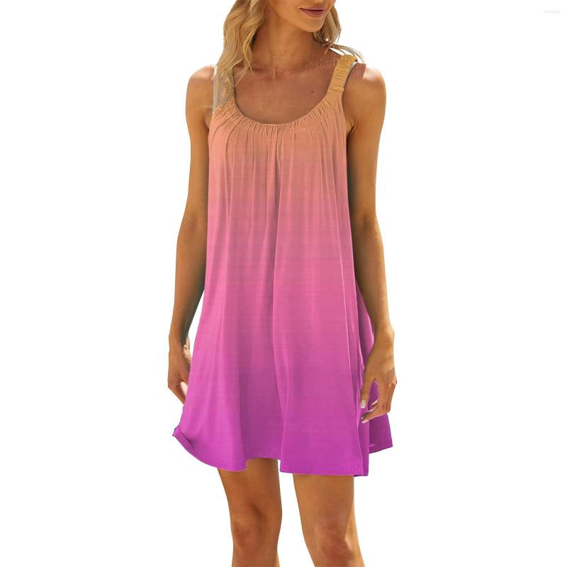 Casual Dresses Gradient Girl' Party Vest Dress Women Sexy 2023 Summer O-neck Elegant Loose Sleeveless Sling Pullover, Pink
Casual Dresses Gradient Girl' Party Vest Dress Women Sexy 2023 Summer O-neck Elegant Loose Sleeveless Sling Pullover, Pink