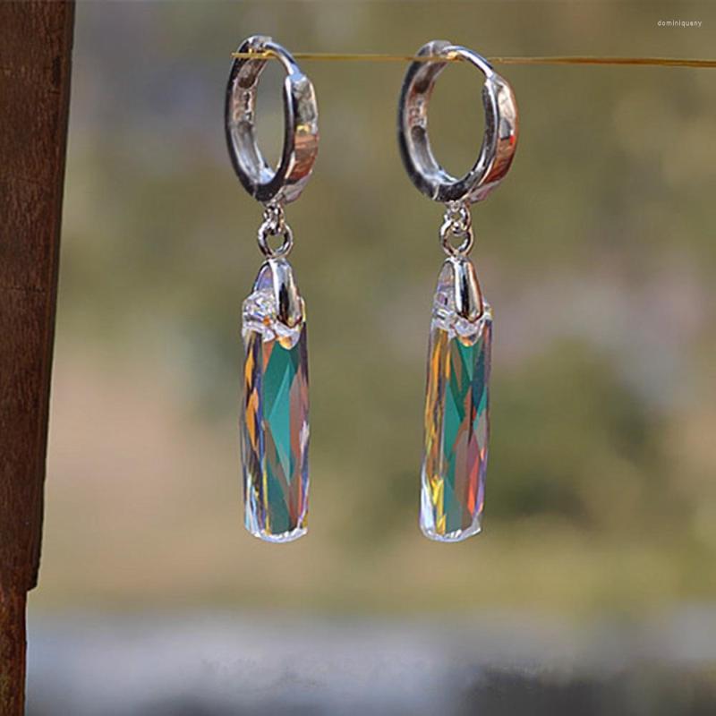 Hoop Earrings Charm Female Fashion Silver Color Wedding Cute Rainbow Crystal For Women
Hoop Earrings Charm Female Fashion Silver Color Wedding Cute Rainbow Crystal For Women
