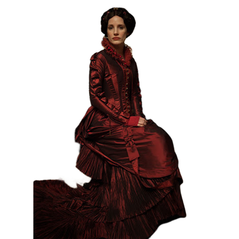Vintage Victorian Evening Dresses Burgundy Taffeta Couture Steampunk Prom Masquerade Dress For Women Pleats Tiered Long Sleeves Corset Special Occasio