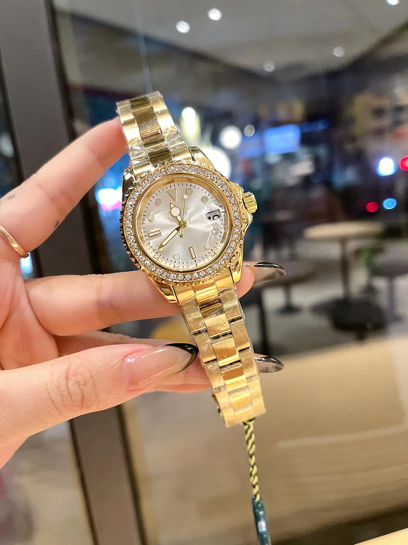 New ladies' watch Full drill screw back cover 316 stainless steel with original buckle 36mm, Color 4
New ladies' watch Full drill screw back cover 316 stainless steel with original buckle 36mm, Color 4