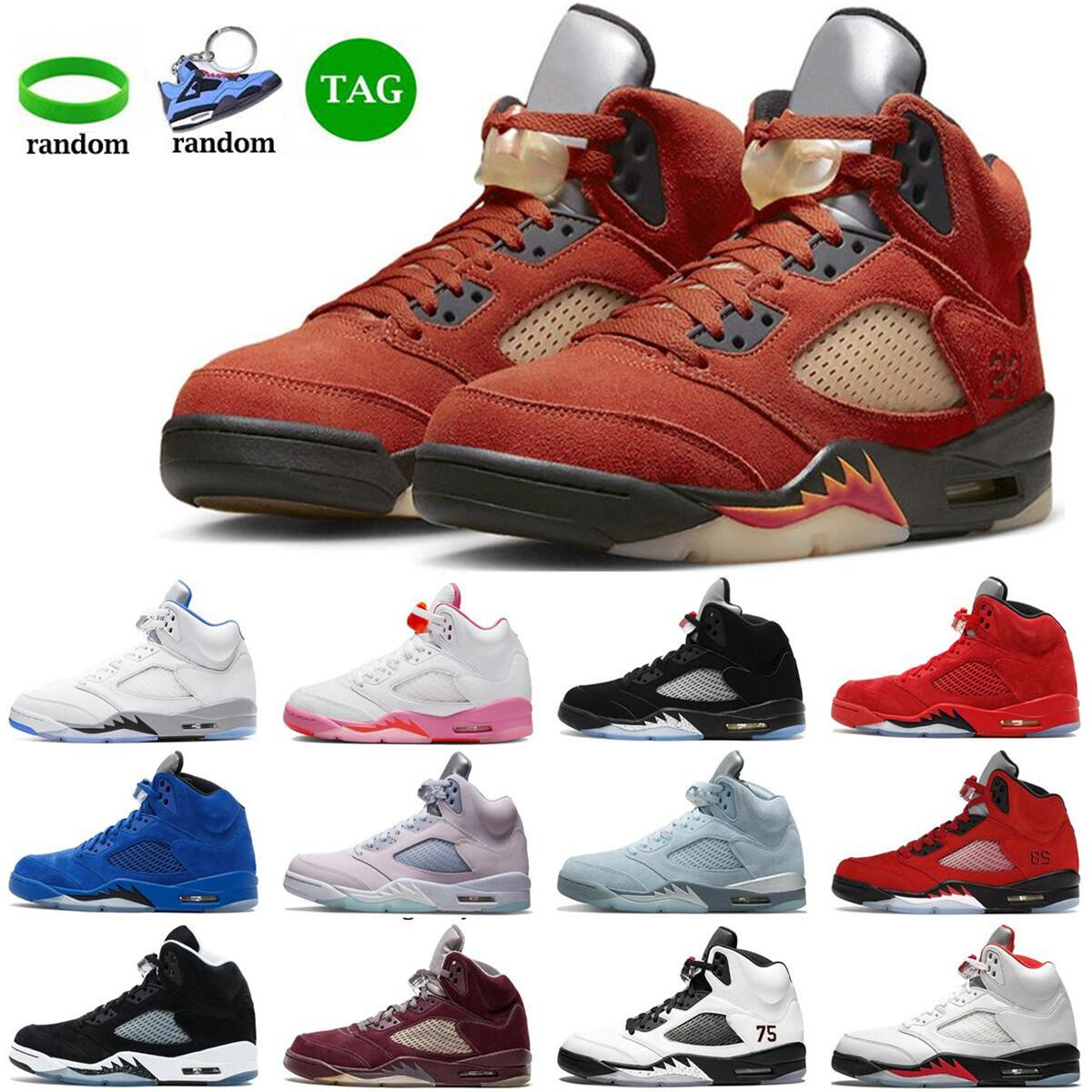 5s Sail Basketball Shoes jumpman 5 sneakers Stealth Red Suede Raging Bull Easter What The White Cement Mens Trainer Sports size eur 40-47