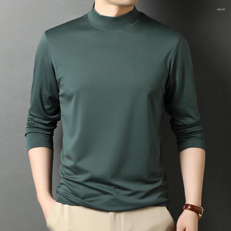 Men's T Shirts Top Grade Men's Modal Cotton Clothes 2023 Spring & Autumn Mulberry Silk Tee Male Casual Mock Neck Tops Long Sleeved, Blue
Men's T Shirts Top Grade Men's Modal Cotton Clothes 2023 Spring & Autumn Mulberry Silk Tee Male Casual Mock Neck Tops Long Sleeved, Blue