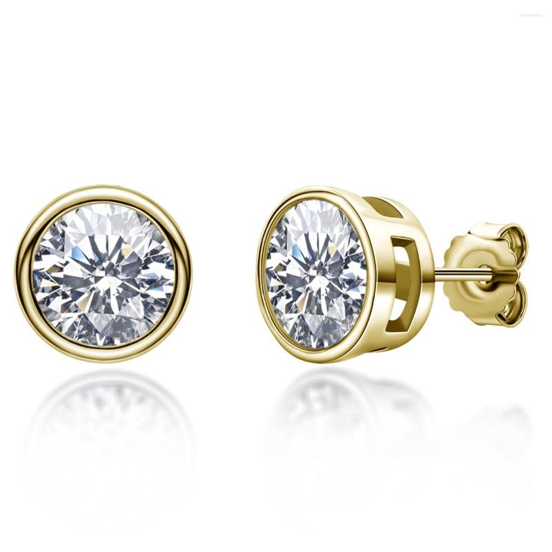 Stud Earrings Anziw D Color Round Cut Moissanite For Men Women 0.5-1.0Ct 925 Sterling Silver Sparkling Jewelry
Stud Earrings Anziw D Color Round Cut Moissanite For Men Women 0.5-1.0Ct 925 Sterling Silver Sparkling Jewelry