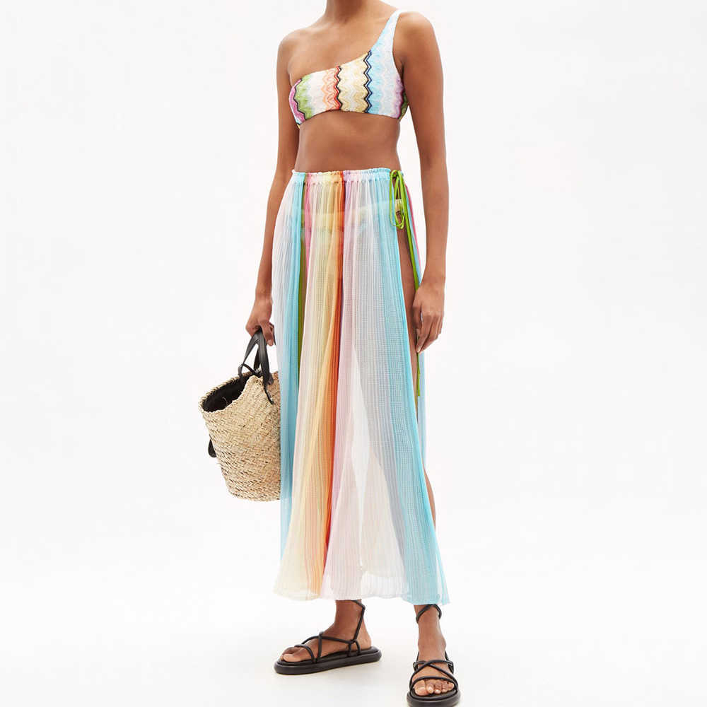 Fashion Color Wave Stripe Print Bikini Two-Piece High Waist Cropped Backless Sexy Swimsuit Set Chic Elegant Beachwear Women230413, Beige
Fashion Color Wave Stripe Print Bikini Two-Piece High Waist Cropped Backless Sexy Swimsuit Set Chic Elegant Beachwear Women230413, Beige