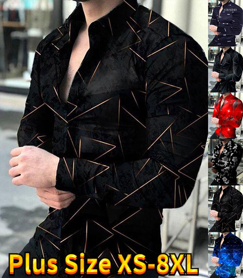 Men's Casual Shirts Trendy Fashion Men's Shirt Single Breasted Pattern Printed Long Sleeved Tops Clothing Cardigan -8XL, Blue
Men's Casual Shirts Trendy Fashion Men's Shirt Single Breasted Pattern Printed Long Sleeved Tops Clothing Cardigan -8XL, Blue