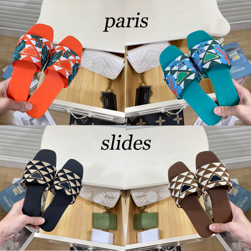 Woman Embroidered Fabric Slides Slippers Multicolor Embroidery Mules Womens Home Flip Flops Casual Sandals Summer Leather Flat Slide Rubber Sole
Woman Embroidered Fabric Slides Slippers Multicolor Embroidery Mules Womens Home Flip Flops Casual Sandals Summer Leather Flat Slide Rubber Sole