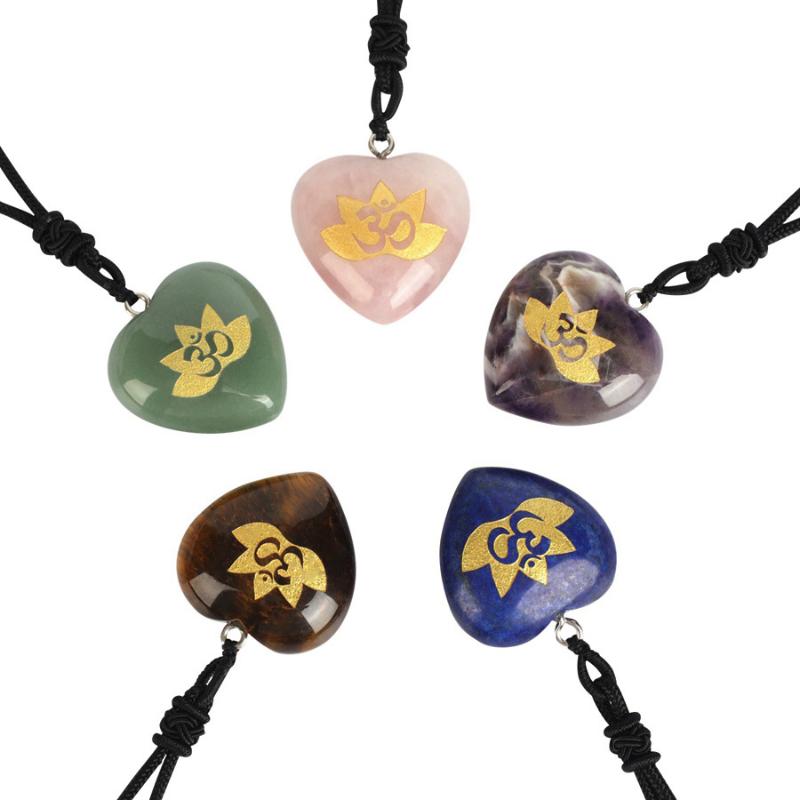Pendant Necklaces Heart Natural Stone Charm Carving Yoga Chakra Sahasrara Sanskrit Symbol Necklace Women Reiki Healing Crystal JewelryPendan
Pendant Necklaces Heart Natural Stone Charm Carving Yoga Chakra Sahasrara Sanskrit Symbol Necklace Women Reiki Healing Crystal JewelryPendan