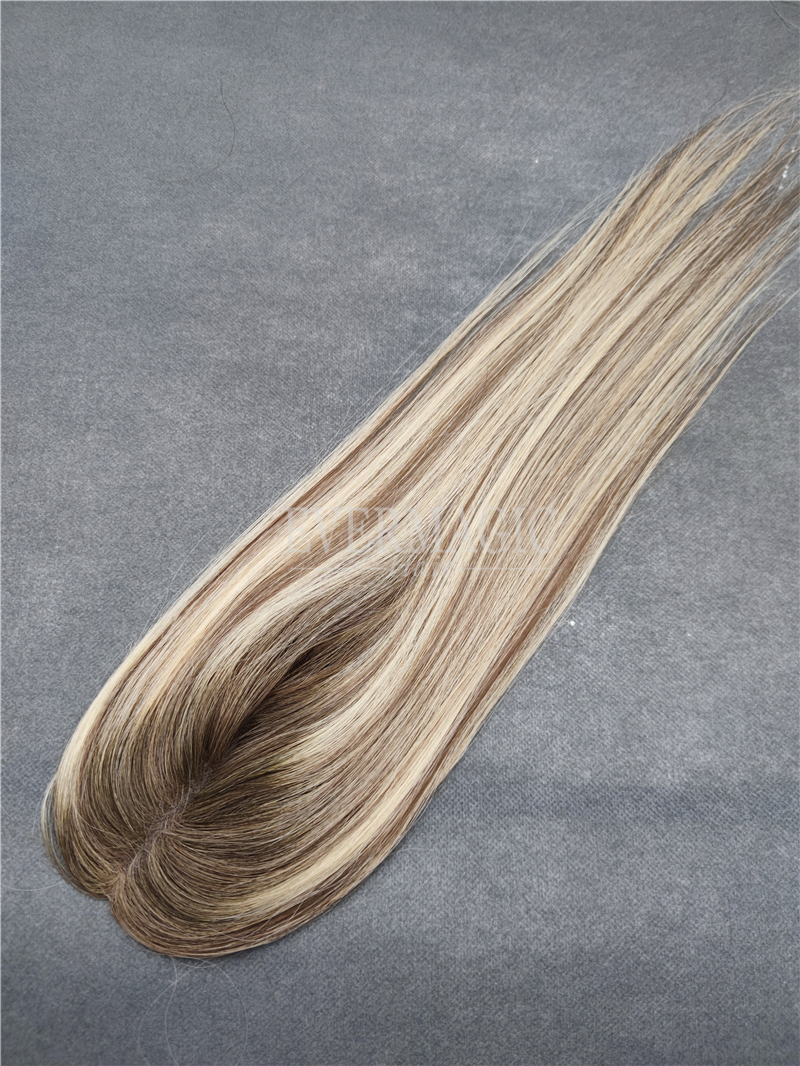 New Coming Stock Human Hair pieces Mini Mono Base Toppers Toupee for Alopecia hair loss Thinning Women