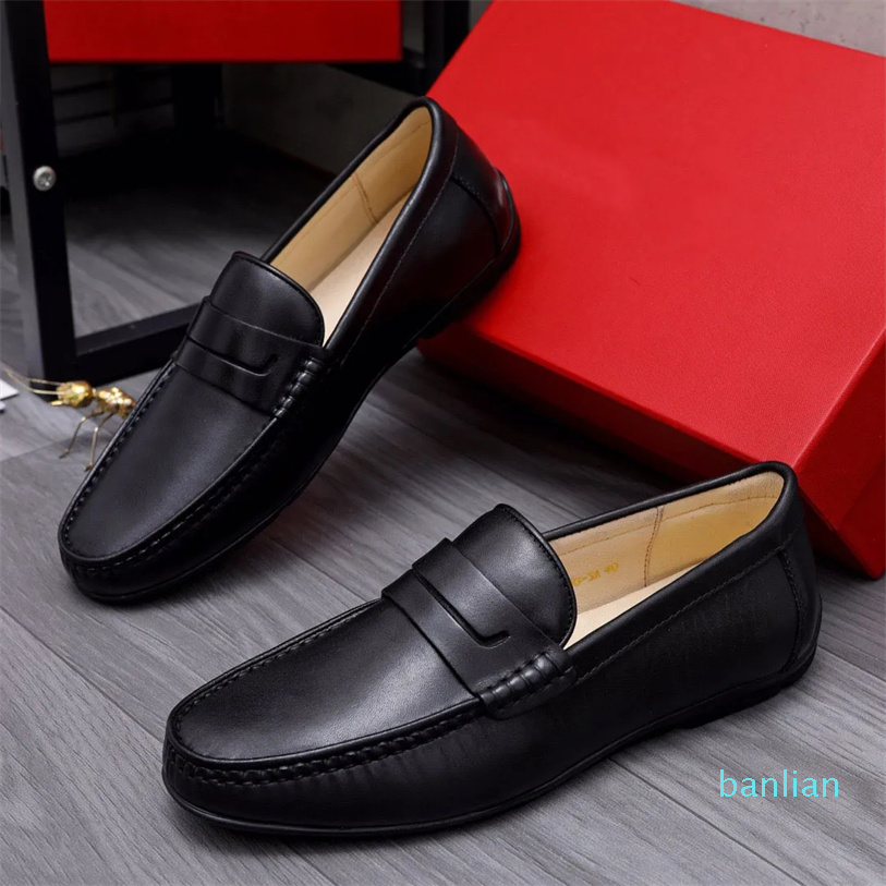 Mens Dress Shoes Gentlemen Fashion Leather Business Flats Male Walking Casual Loafers Size -44, Black
Mens Dress Shoes Gentlemen Fashion Leather Business Flats Male Walking Casual Loafers Size -44, Black
