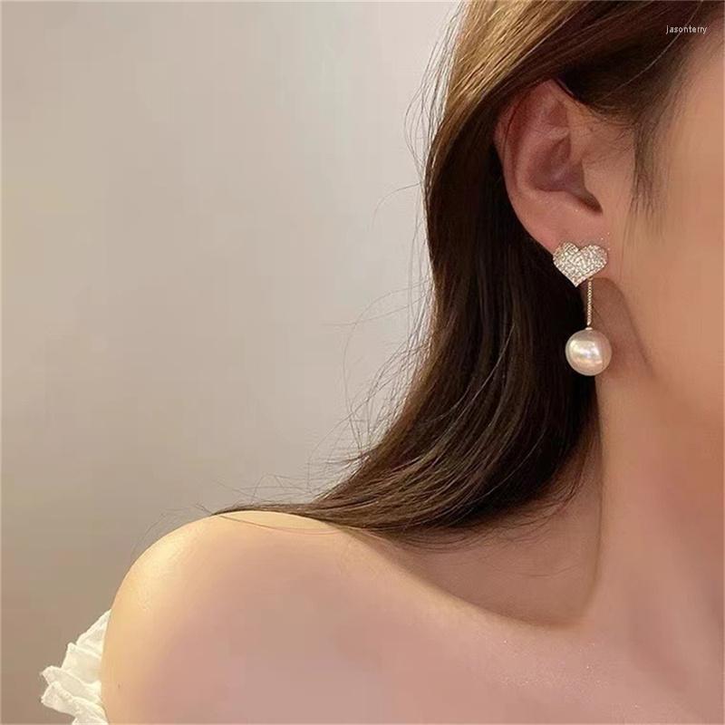 Dangle Earrings S925 Silver Needle Inlaid Zircon Natural Pearl Tassel Drop For Women Temperament Classic Elegant Wedding Jewelry
Dangle Earrings S925 Silver Needle Inlaid Zircon Natural Pearl Tassel Drop For Women Temperament Classic Elegant Wedding Jewelry