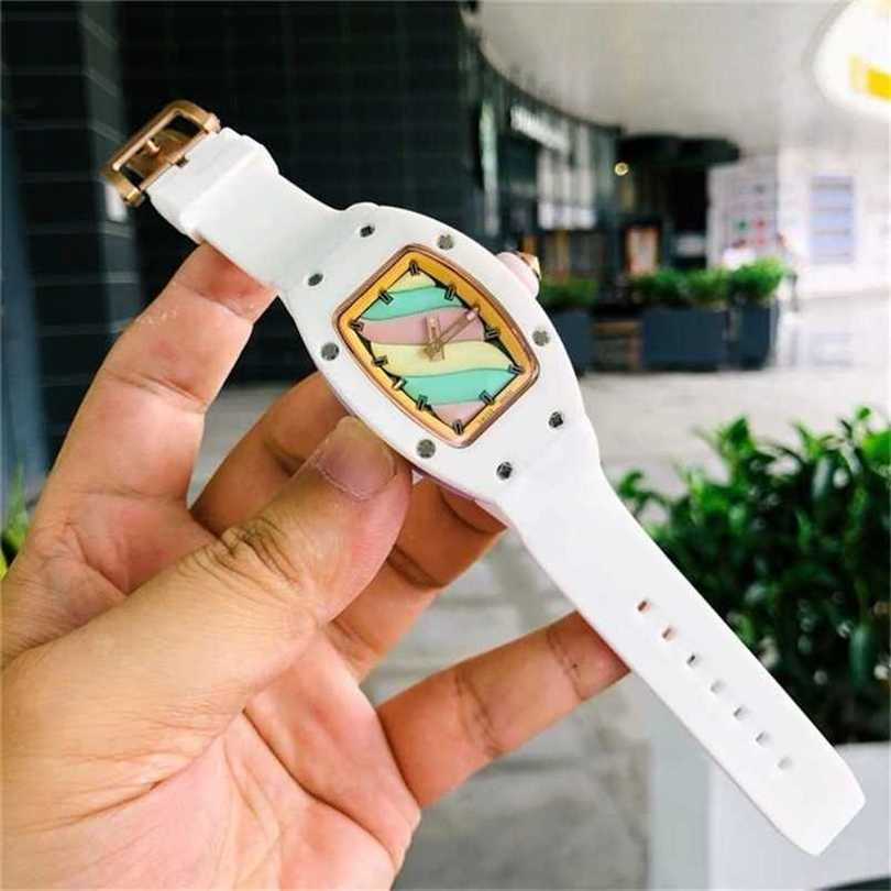 Designer Watches Richa Milles Watche Womens Cotton Candy White Ceramic Fully Automatic Mechanical Watch Versatile Fashion Trend Individualized and Compact
Designer Watches Richa Milles Watche Womens Cotton Candy White Ceramic Fully Automatic Mechanical Watch Versatile Fashion Trend Individualized and Compact