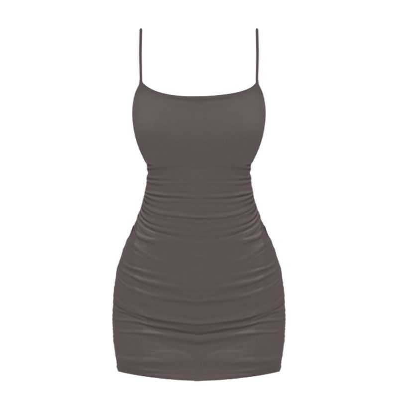 Casual Dresses ~brand Counter Withdraws Women' Clothing Spicy Girls Sexy Suspender Dresses Season Pleated Sleeveless, Dark grey
Casual Dresses ~brand Counter Withdraws Women' Clothing Spicy Girls Sexy Suspender Dresses Season Pleated Sleeveless, Dark grey