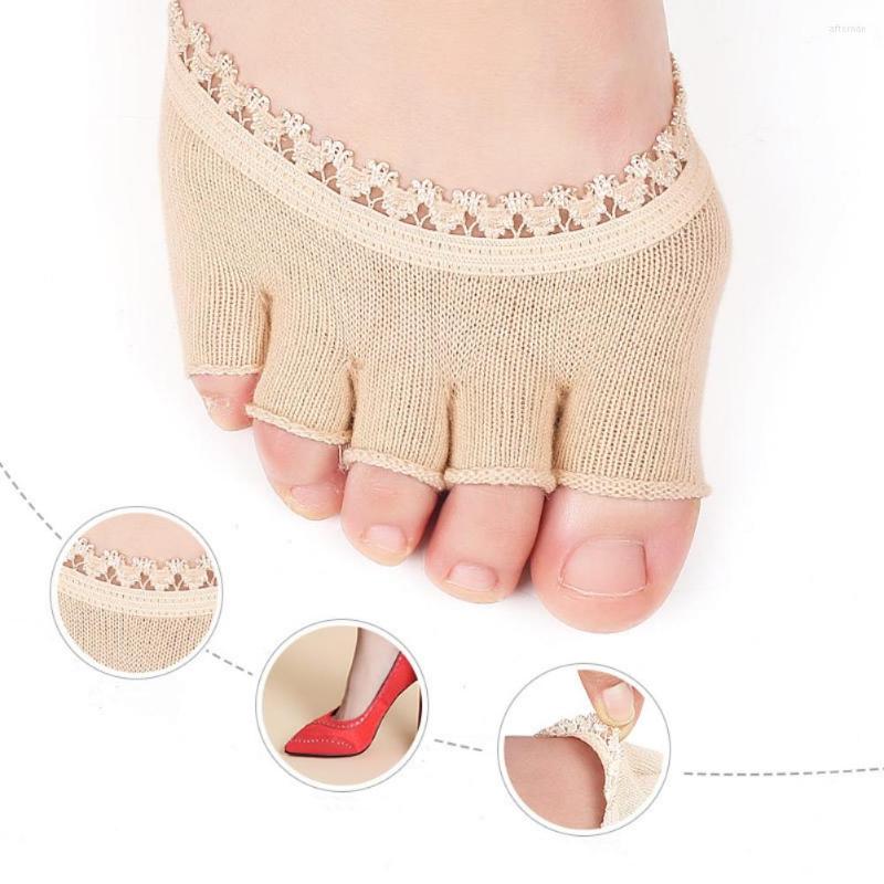 Women Socks Soft Silicone Anti-slip Lining Open Toe Heelless Liner Cotton Sock With Invisible Forefoot Cushion Foot Pad, B2
Women Socks Soft Silicone Anti-slip Lining Open Toe Heelless Liner Cotton Sock With Invisible Forefoot Cushion Foot Pad, B2