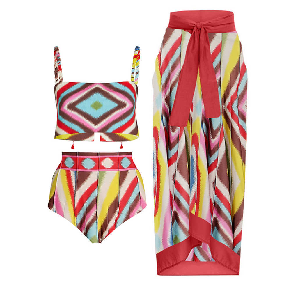 Fashion Color Striped Print Bikini Suit Two-Piece Square Neck High Waist Cut Elegant Beachwear Temperament Luxury Swimsuit Women230413, Chocolate
Fashion Color Striped Print Bikini Suit Two-Piece Square Neck High Waist Cut Elegant Beachwear Temperament Luxury Swimsuit Women230413, Chocolate