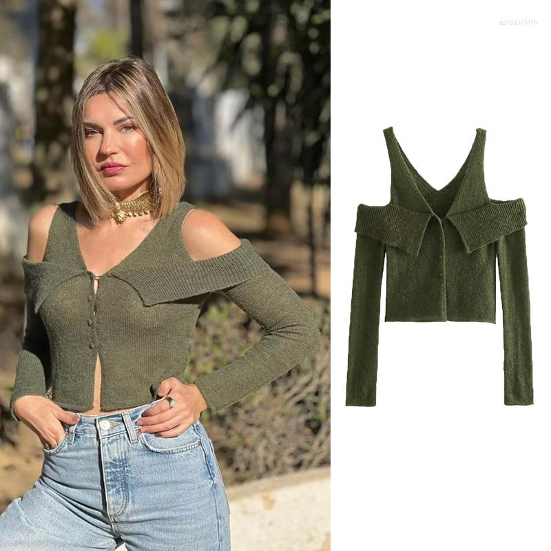 Women' Knits Cardigan 2023 Spring Elastic Tight-fitting Women Sweater Fashion Chic V-neck Hollow Street, Army green
Women' Knits Cardigan 2023 Spring Elastic Tight-fitting Women Sweater Fashion Chic V-neck Hollow Street, Army green