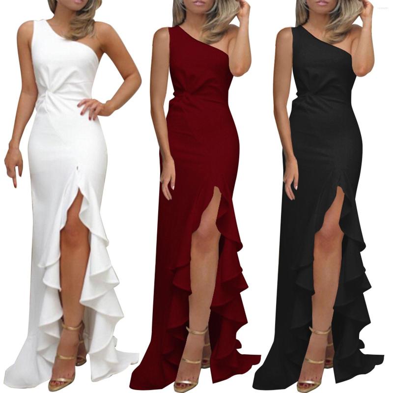 Casual Dresses Red Elegant Women Ruffles High Split Sheath Dress 2023 Summer One Shoulder Sleeveless Sundress Ladies Bodycon Party Vestidos, Black
Casual Dresses Red Elegant Women Ruffles High Split Sheath Dress 2023 Summer One Shoulder Sleeveless Sundress Ladies Bodycon Party Vestidos, Black