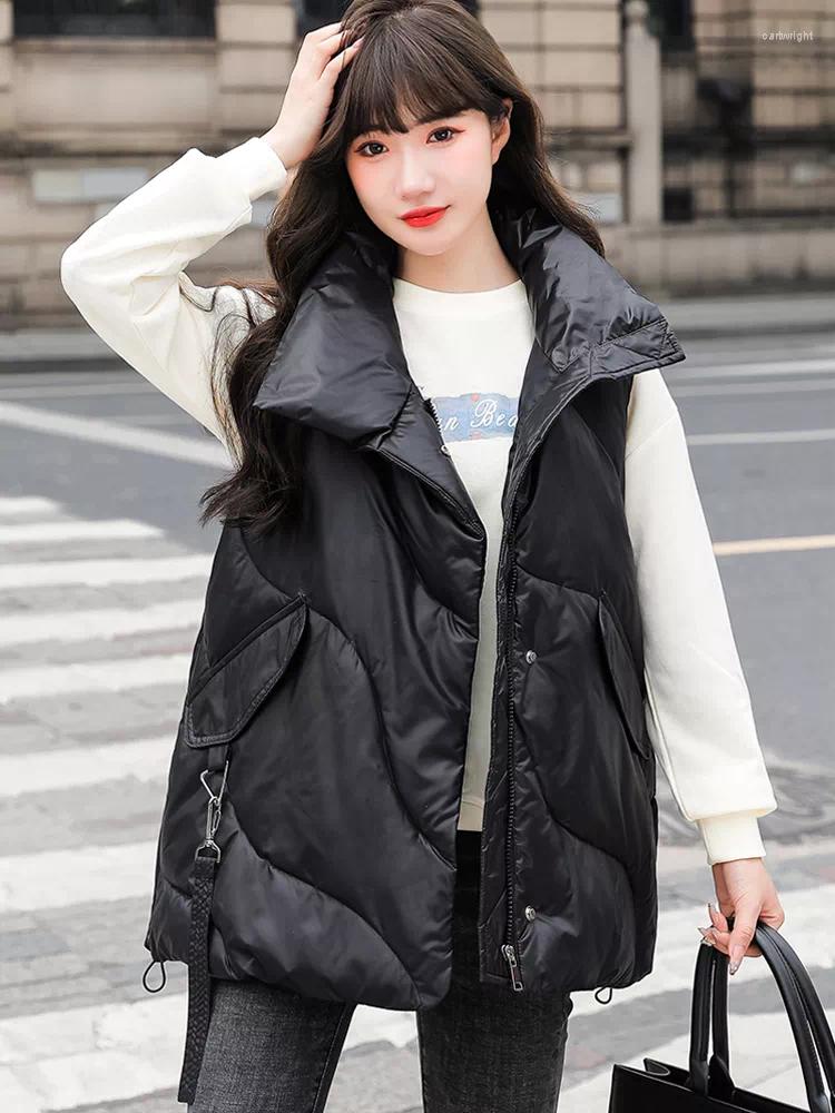 Women's Vests 2023 Down Collar Women's Autumn Winter Vest Solid Zipper Pockets Ladies Loose Sleeveless Jacket Thick Waistcoat Fem, Beige
Women's Vests 2023 Down Collar Women's Autumn Winter Vest Solid Zipper Pockets Ladies Loose Sleeveless Jacket Thick Waistcoat Fem, Beige