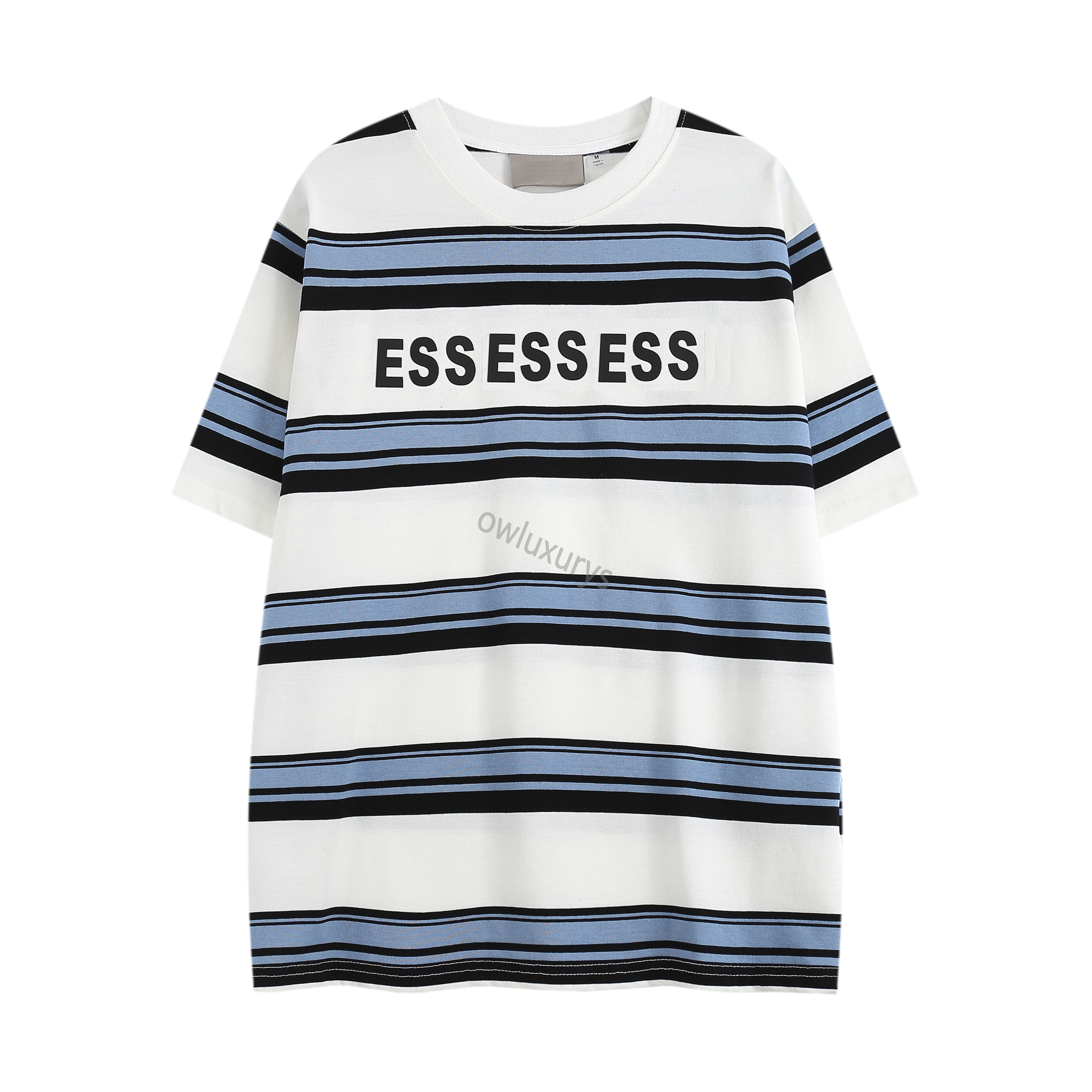 High quality men's pure cotton round neck fears striped t-shirt men's short sleeved summer women's loose fashion label men's clothing essen couples ofgod, The same as original
High quality men's pure cotton round neck fears striped t-shirt men's short sleeved summer women's loose fashion label men's clothing essen couples ofgod, The same as original
