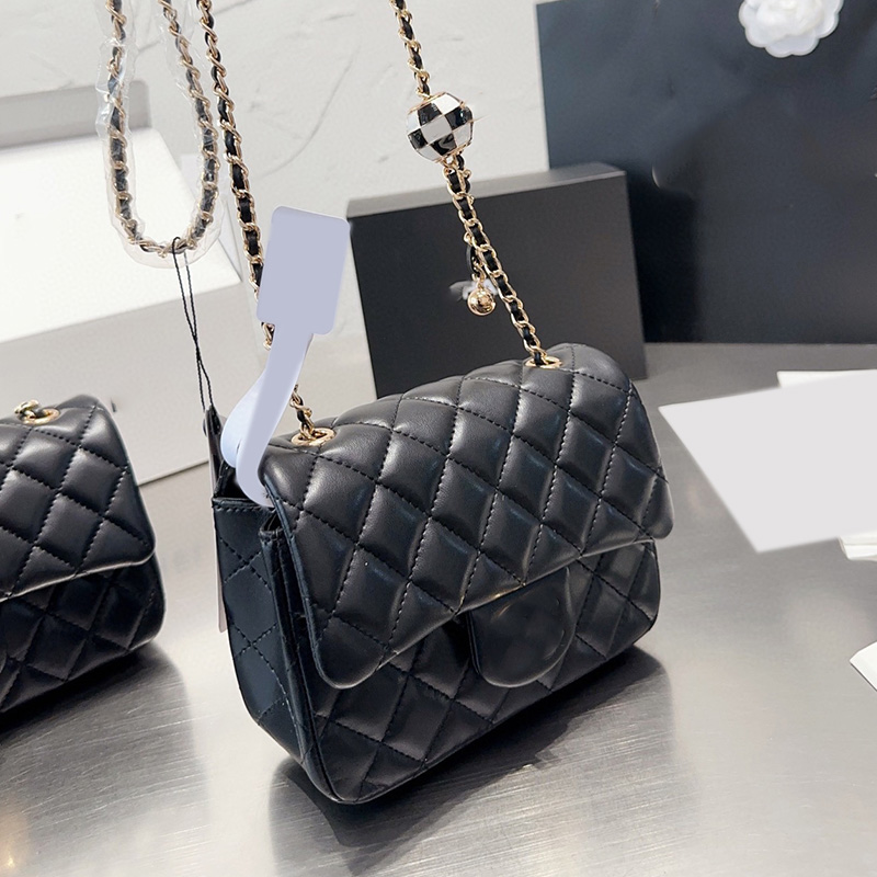 Ladies Designer Pearl Crush Football Ball Bags Classic Square Quilted Lambskin Gold Metal Hardware Matelasse Chain Crossbody Shoulder Handbags Purse 17CM/20CM, Box
Ladies Designer Pearl Crush Football Ball Bags Classic Square Quilted Lambskin Gold Metal Hardware Matelasse Chain Crossbody Shoulder Handbags Purse 17CM/20CM, Box