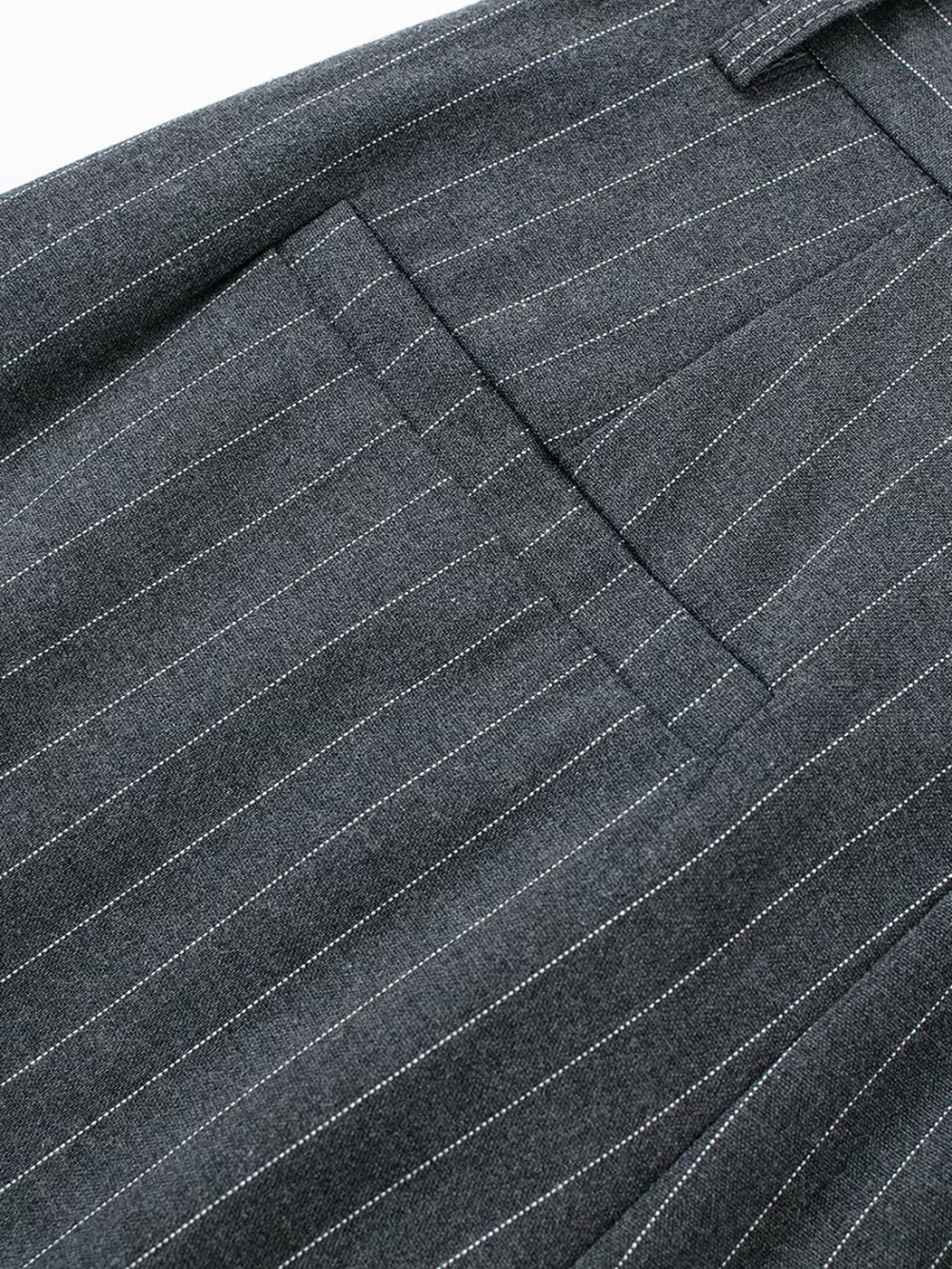 Women's Pants Capris Wixra Women Casual Pants Zipper High Waist Package Striped Office Lady Stylish Loose Straight Trousers 230413