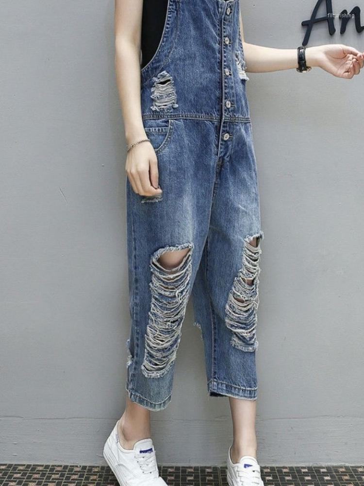Women's Jeans Casual Denim Jumpsuits Women Summer Female Hole Style Loose Jean Overalls Ladies Baggy Wide Leg Rompers Woman Trousers G95, Blue
Women's Jeans Casual Denim Jumpsuits Women Summer Female Hole Style Loose Jean Overalls Ladies Baggy Wide Leg Rompers Woman Trousers G95, Blue