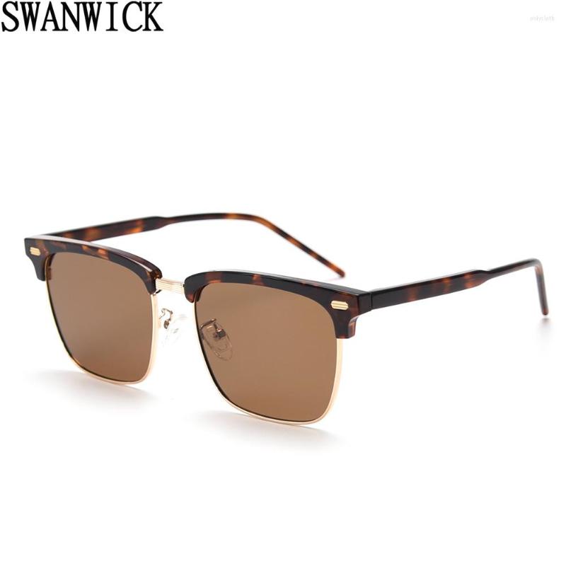 Sunglasses Swanwick Retro Polarized For Women UV400 Metal TR90 Square Sun Glasses Men Driving Acetate Brown Green Unisex
Sunglasses Swanwick Retro Polarized For Women UV400 Metal TR90 Square Sun Glasses Men Driving Acetate Brown Green Unisex