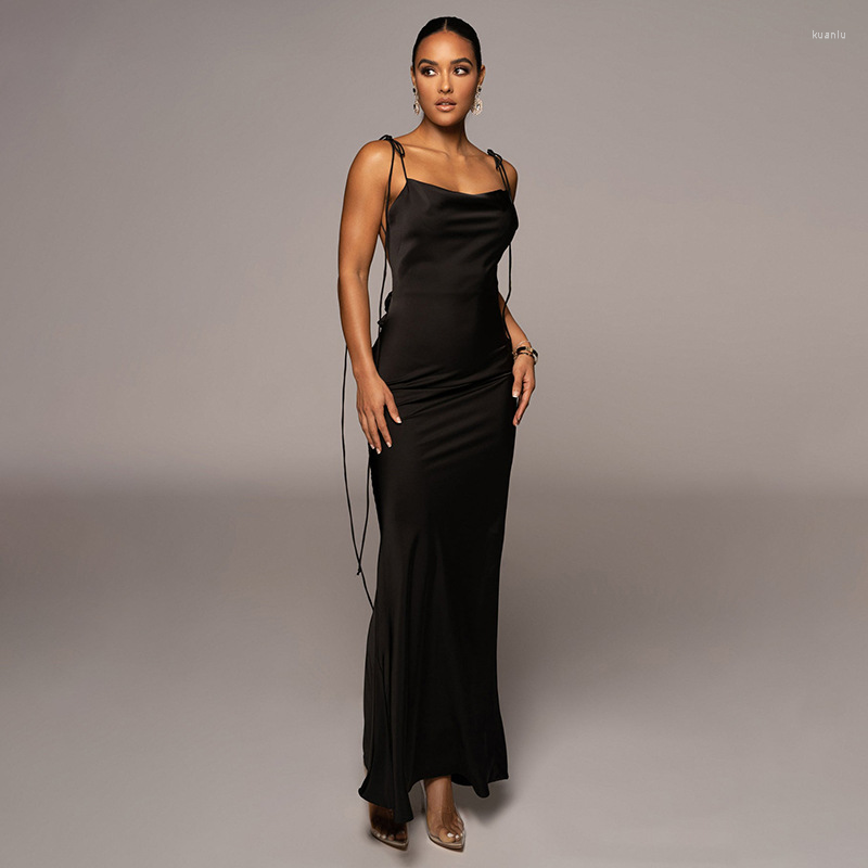 Casual Dresses Satin Slip Maxi Dress Gown 2023 Summer Outfits Women Elegant Club Party Birthday Spaghetti Strap Backless Long, Black
Casual Dresses Satin Slip Maxi Dress Gown 2023 Summer Outfits Women Elegant Club Party Birthday Spaghetti Strap Backless Long, Black