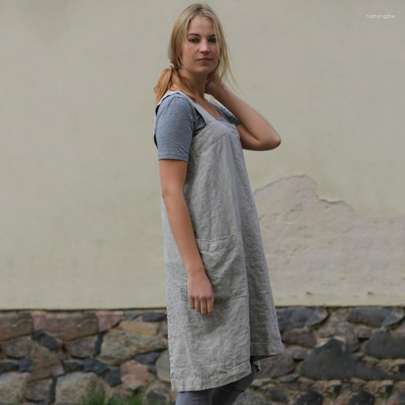 Casual Dresses Woman Cottagecore Dress Black Cotton Apron Simple Homewear 2023 Cute Women Spring Autumn Costume All Match Sleeveless, Gray
Casual Dresses Woman Cottagecore Dress Black Cotton Apron Simple Homewear 2023 Cute Women Spring Autumn Costume All Match Sleeveless, Gray
