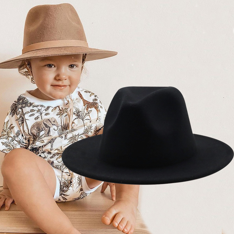 Caps Hats Wide Brim Bucket British Style winter Child wool solid Classic fedoras cap Boy Girls panama jazz hat Fedoras 52 54CM 230412, Red
Caps Hats Wide Brim Bucket British Style winter Child wool solid Classic fedoras cap Boy Girls panama jazz hat Fedoras 52 54CM 230412, Red