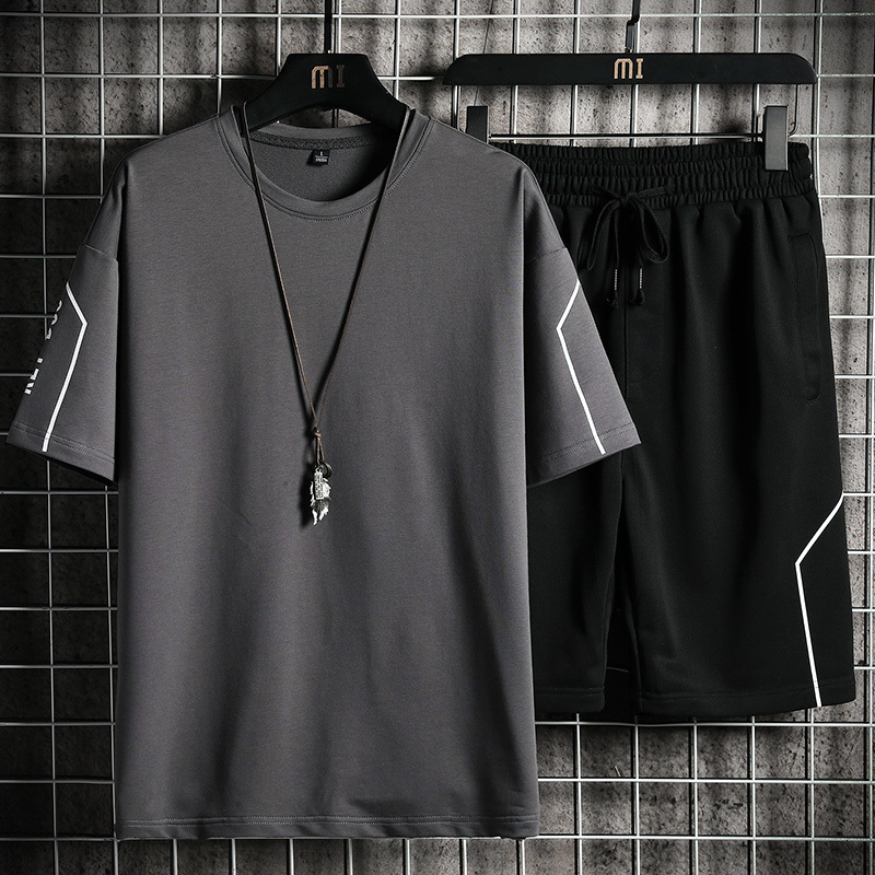 Men's Tracksuits Men's T-shirt Shorts Set Summer Breathable Casual T shirt Running Set Fashion Harajuku Printed Male Sport Suit 230413, Hh0817 black
Men's Tracksuits Men's T-shirt Shorts Set Summer Breathable Casual T shirt Running Set Fashion Harajuku Printed Male Sport Suit 230413, Hh0817 black