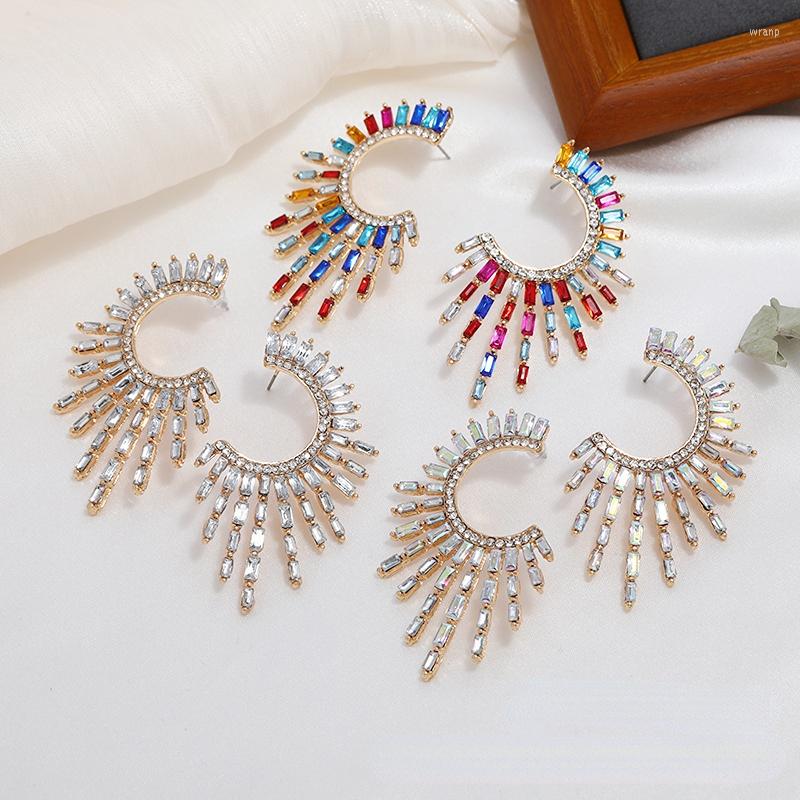 Dangle Earrings Fashion Geometric Hollow Out Crystal For Women Vintage Half Sun Flower Ear Studs Exaggerate Personality Jewelry Gift
Dangle Earrings Fashion Geometric Hollow Out Crystal For Women Vintage Half Sun Flower Ear Studs Exaggerate Personality Jewelry Gift