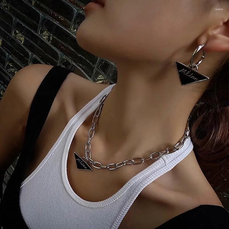 Dangle Earrings Fashion Geometric Triangle Letter Female Personality Joker Simple Black Online Celebrity Necklace Woman
Dangle Earrings Fashion Geometric Triangle Letter Female Personality Joker Simple Black Online Celebrity Necklace Woman
