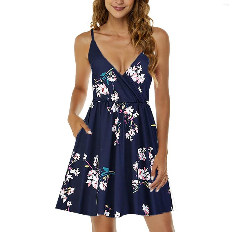 Casual Dresses Summer For Women 2023 Printed V Neck Beach Skirt Slim Sling Pocket Dress Formal Evening Party, Black
Casual Dresses Summer For Women 2023 Printed V Neck Beach Skirt Slim Sling Pocket Dress Formal Evening Party, Black