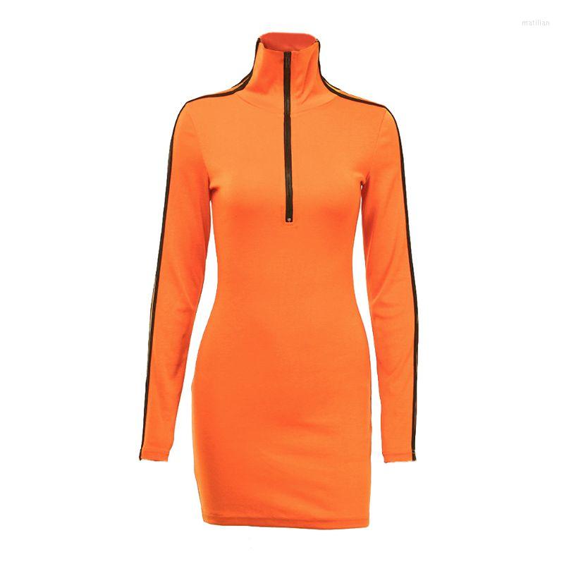 Casual Dresses Women Sexy Turtleneck Zipper Up Long Sleeve Bodycon Mini Dress Bright Solid Colo 10CD, Orange
Casual Dresses Women Sexy Turtleneck Zipper Up Long Sleeve Bodycon Mini Dress Bright Solid Colo 10CD, Orange